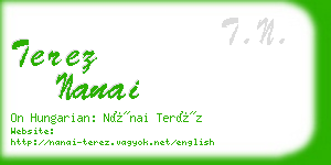 terez nanai business card